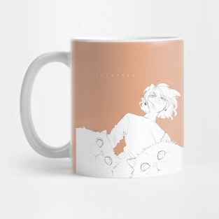 Girl with cats Mug